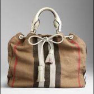 Burberry Check Tote Bag